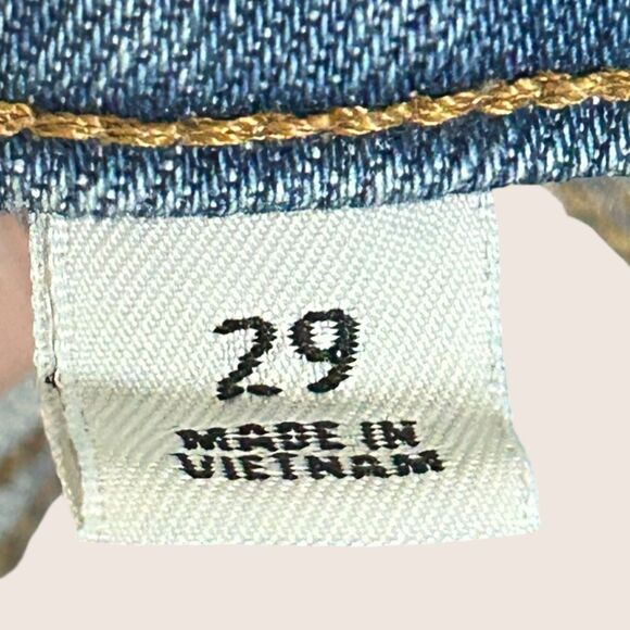 👖 SZ 29 JCREW REIMAGINED LIGHT WASH CLASSIC STRAIGHT FAIR TRADE JEANS - Picture 5 of 9